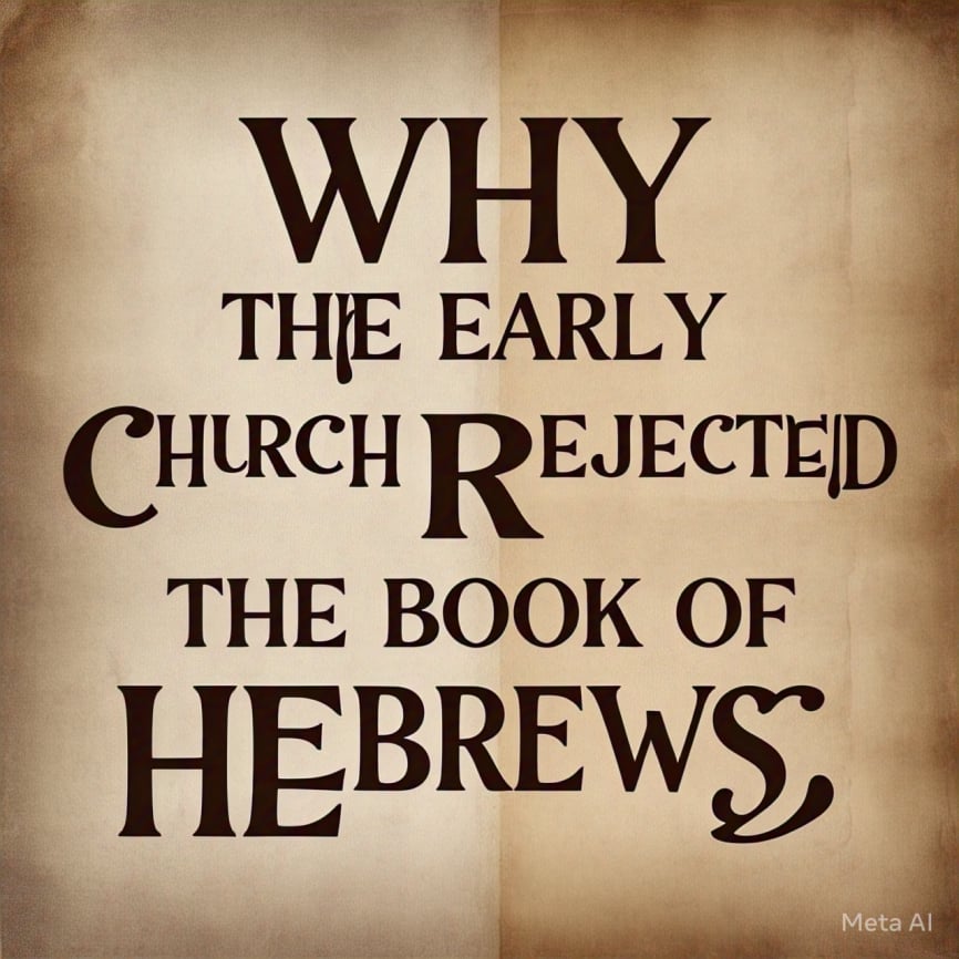 Early believers rejected the Book of Hebrews